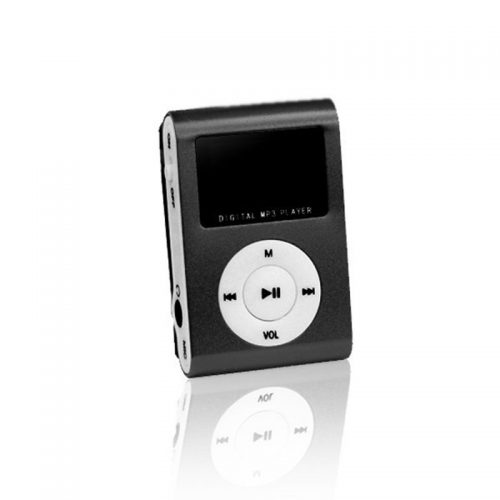 1.0″ LCD Screen Clip MP3 Player with Micro SD Card Slot Μαύρο
