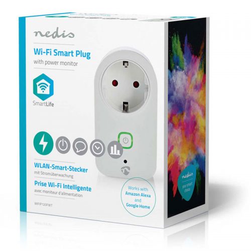 Έξυπνη πρίζα Wi-Fi με μετρητή κατανάλωσης ενέργειας Nedis
