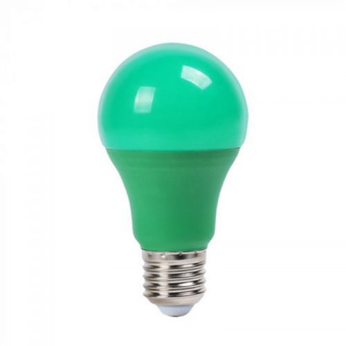 Λάμπα LED E27 9W A60 Πράσινη V-TAC