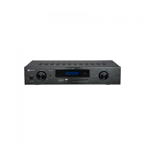 Στερεοφωνικός Ενισχυτής USB/SD/MP3/FM/BT με 4 Εξόδους A/B REACT μαύρος