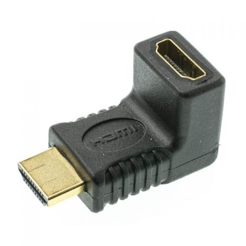 Αντάπτορας HDMI 1.4V (F) σε HDMI 1.4V (M) γωνιακός 90° Powertech