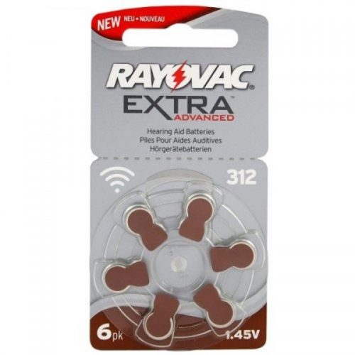 Rayovac Extra Advanced 312 / PR41 Zinc-air μπαταρίες ακουστικών βαρηκοϊας 6τεμ.