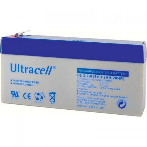 Ultracell Μπαταρία μολύβδου 8V 3.2Ah.