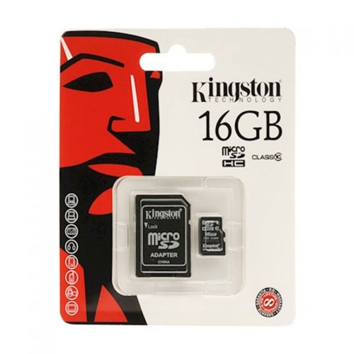 Κάρτα μνήμης Kingston micro HC Class4 16GB με SD αντάπτορα